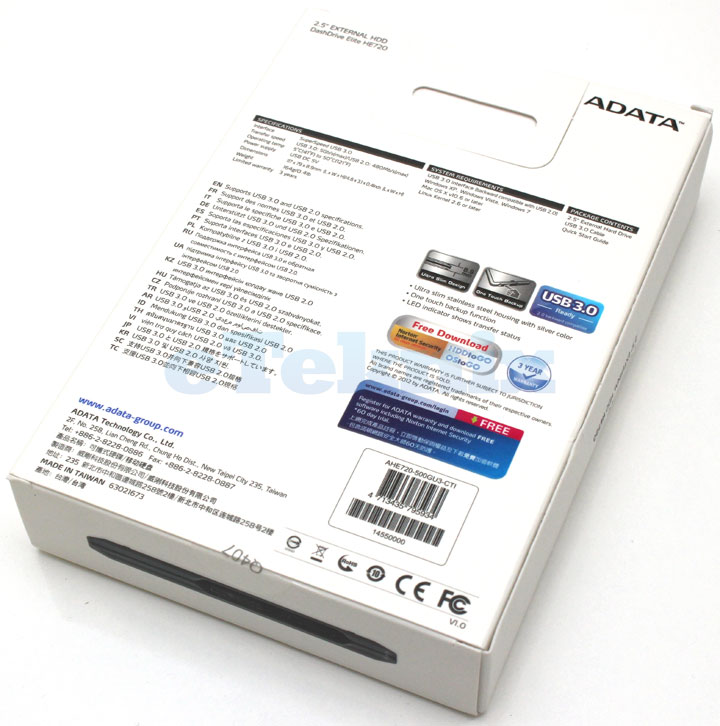 Обзор и тестирование 2.5" USB 3.0 накопителя ADATA DashDrive Elite HE720